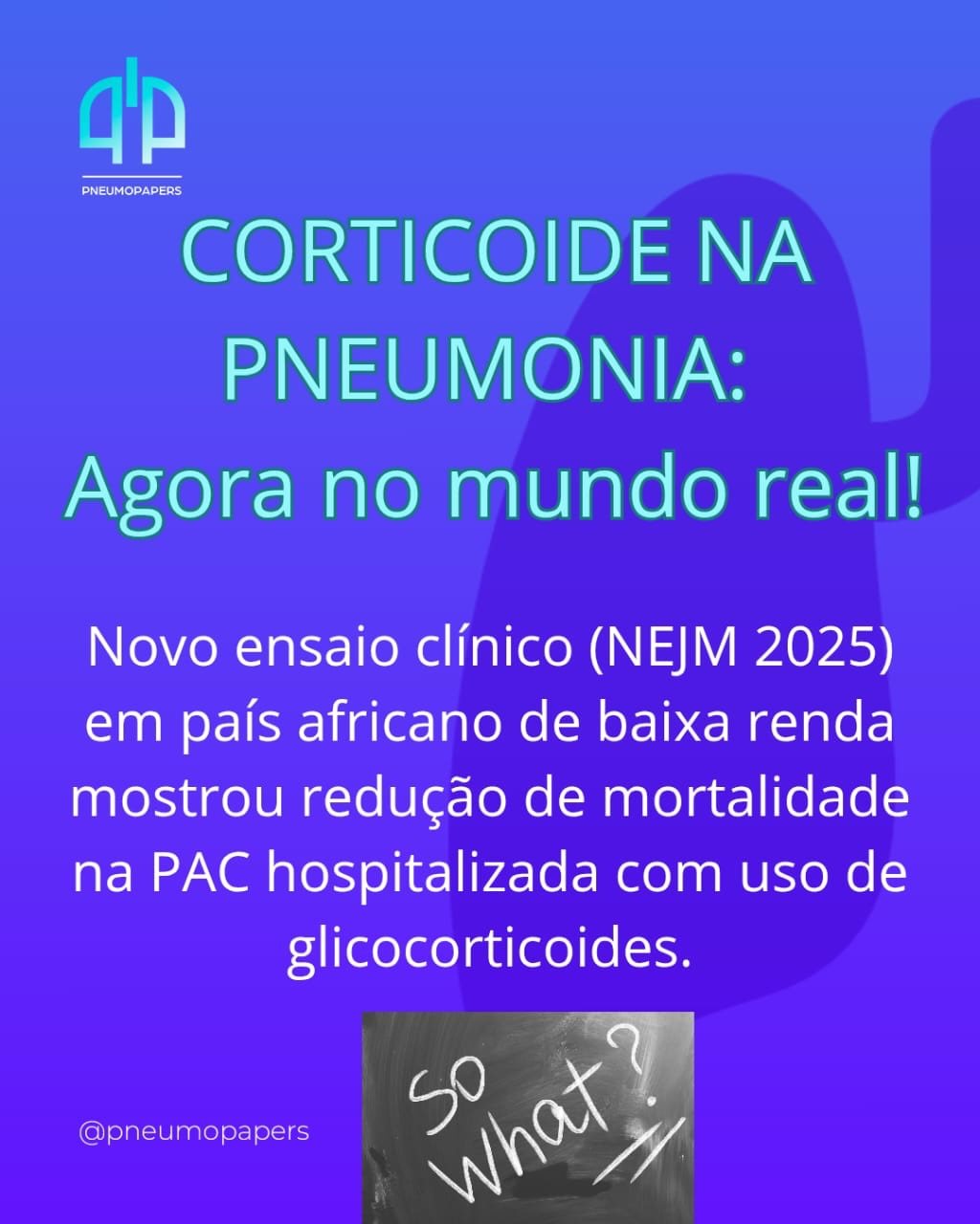 Corticoide na Pneumonia