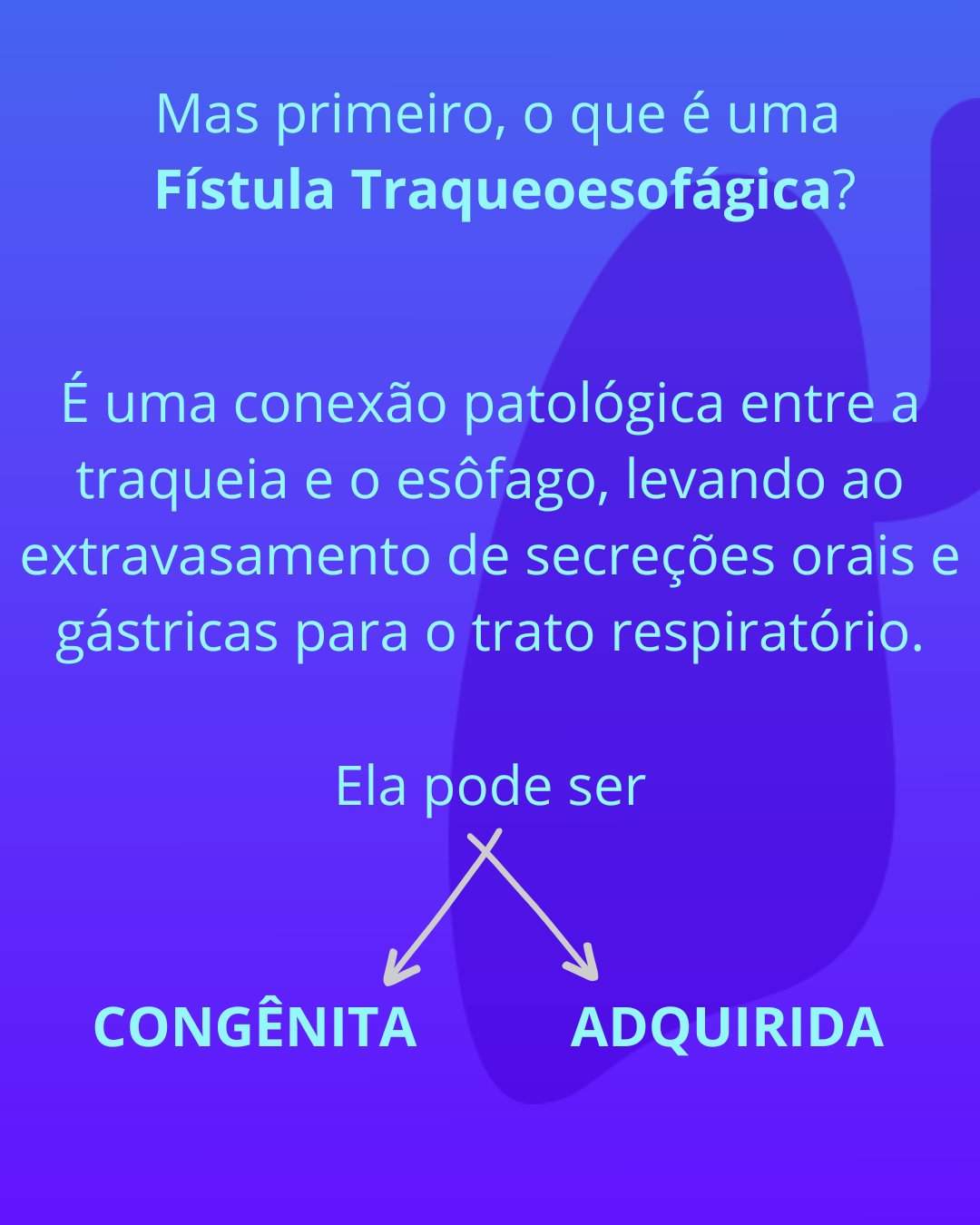 Guia rápido de identificação de fístula traqueoesofágica