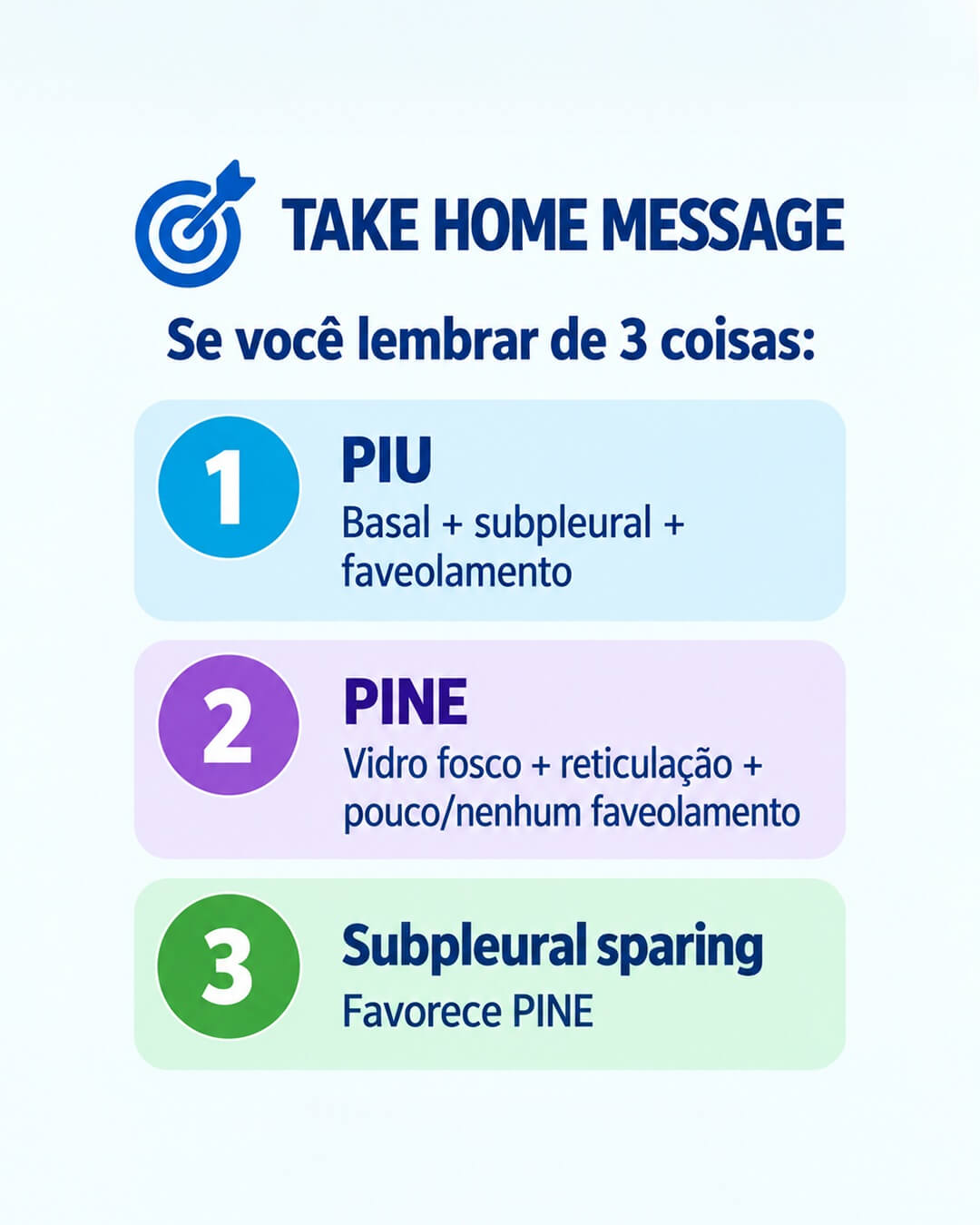 Como diferenciar os padrões na TC de tórax?